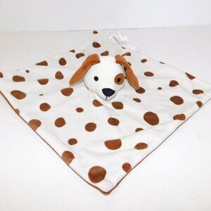 IKEA Dromslott Brown White Spotted Puppy Dog Security Blanket Baby Lovey Nunu